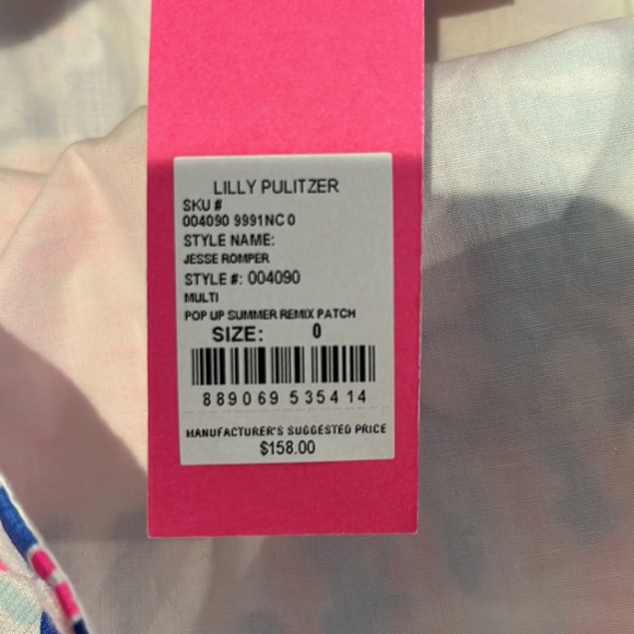 NWT Lily Pulitzer Jesse Romper, Size 0. - Picture 4 of 6